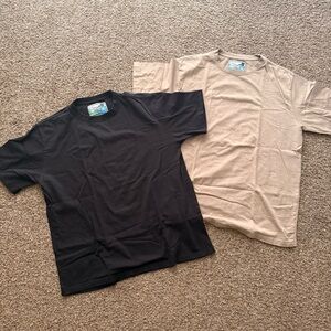 Men's Black and Tan T-Shirts